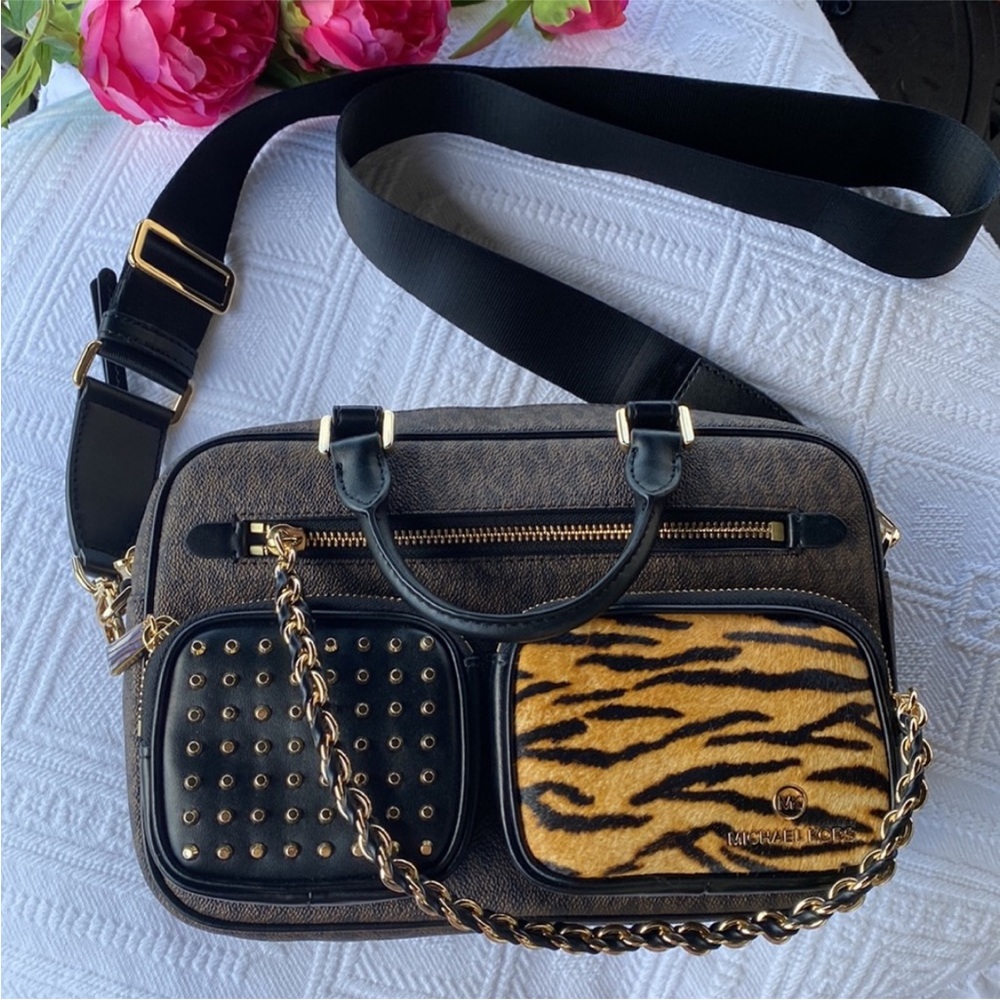 Michael Kors Elliott Calf Hair Crossbody